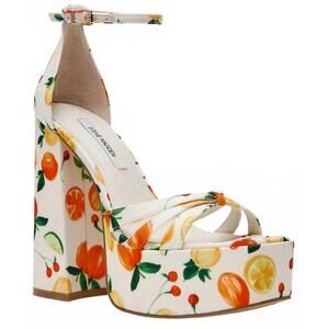 NEW STEVE MADDEN women's retro fruit heels in multicolor